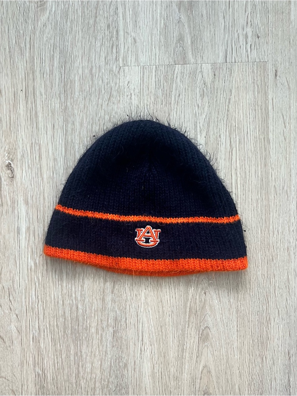 Vintage 90s Auburn Tigers Beanie Adult One Size Knit Winter Hat NCAA